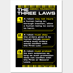 3 LAWS front//back Posters and Art